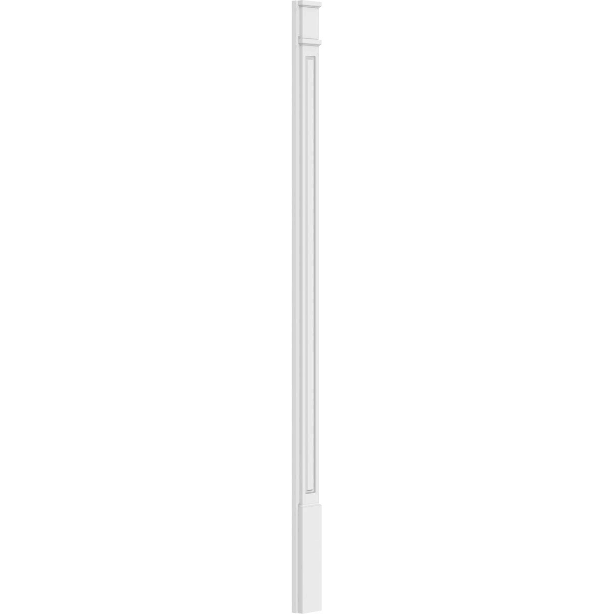 Raised Panel PVC Pilaster with Capital and Base (Pair) V3194
