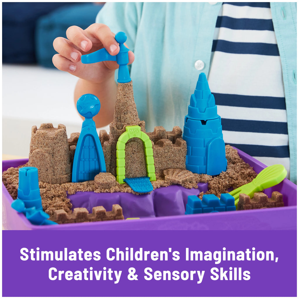 Kinetic Sand Beach Castle Set with Molds & Tools H33114