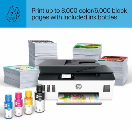 Wireless All-in-One Ink-Tank Printer with Auto Document Feeder W767446