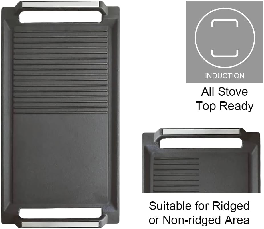 Cast Iron Griddle Pan with 2 Handles U40685