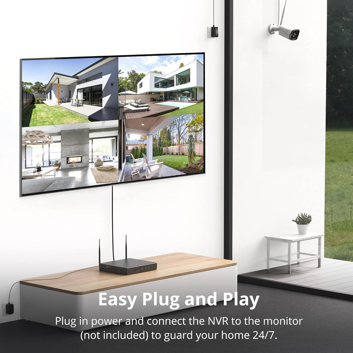 3MP WiFi Security Camera System with Color Night Vision L99706