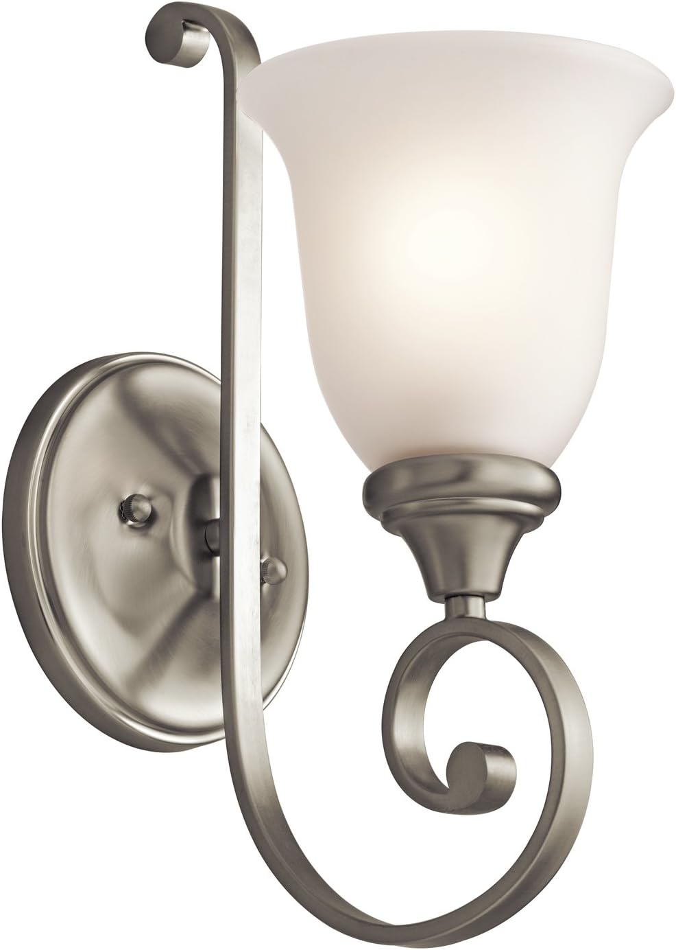 1 Light Brushed Nickel Wall Sconce N34594