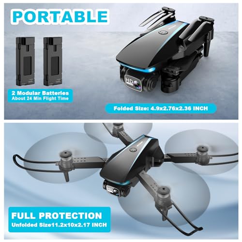 Mini Drone with Camera, 1080P HD Foldable Drone T798201