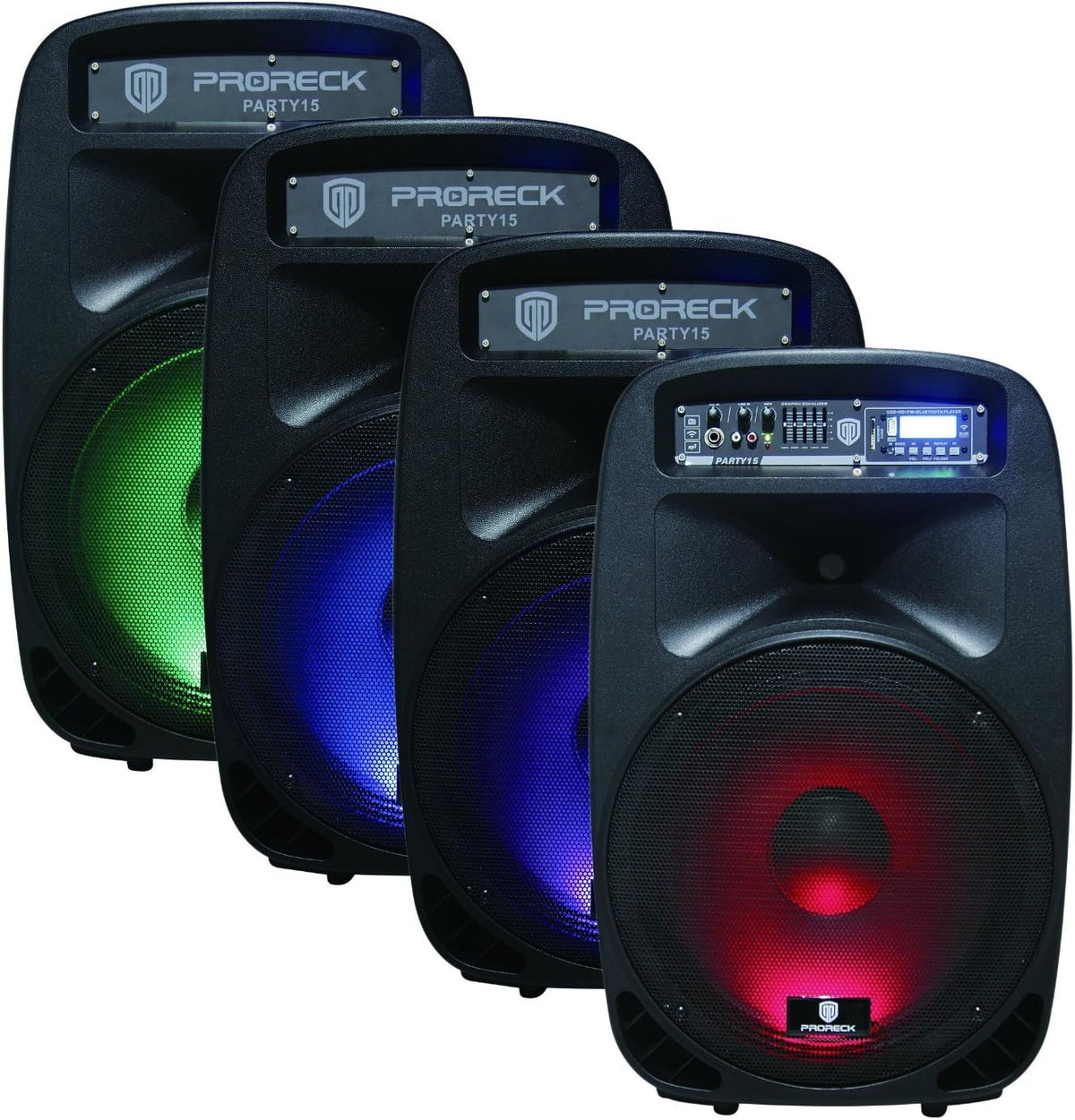 Portable 15-Inch 2000 Watt 2-Way Powered PA Speaker System C287118