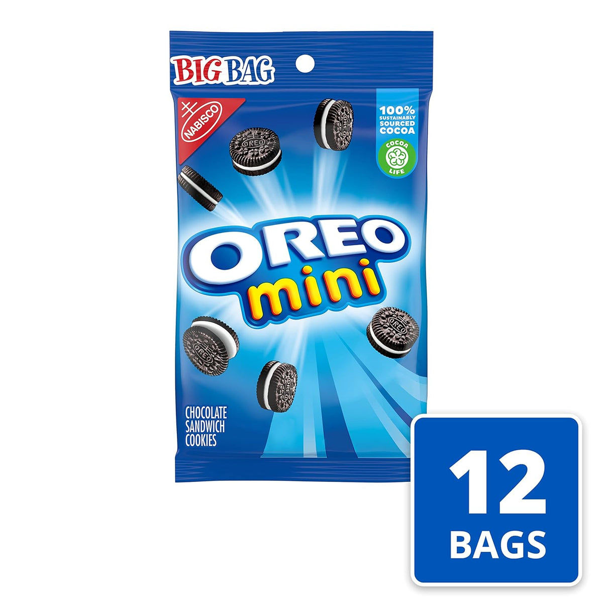 12-3 oz Big Bags (Pack of 2) Chocolate Sandwich Cookies P840
