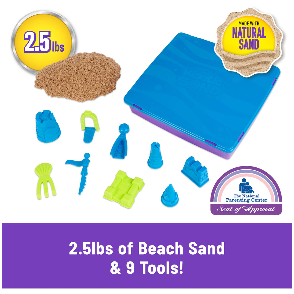 Kinetic Sand Beach Castle Set with Molds & Tools H33114