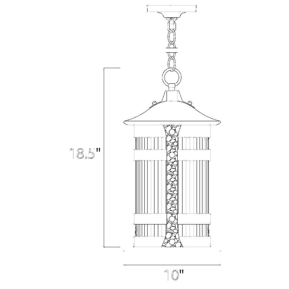 Anthracite Outdoor Hanging Light M454536