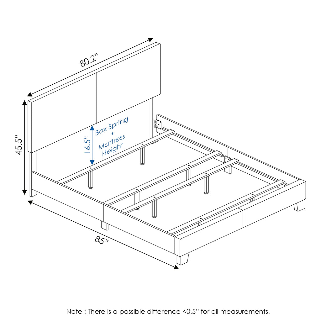 King Upholstered Bed Frame Q913423