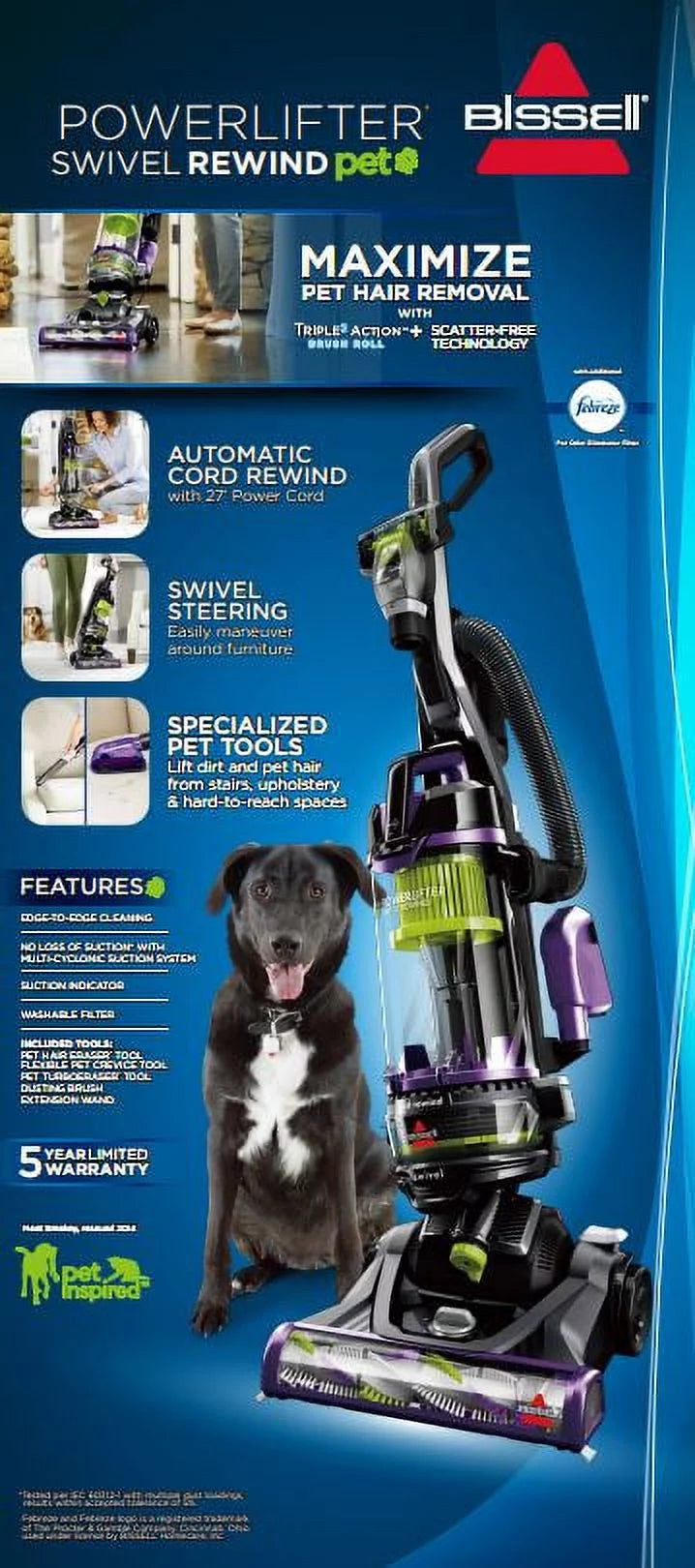 Bagless Upright Vacuum M58595