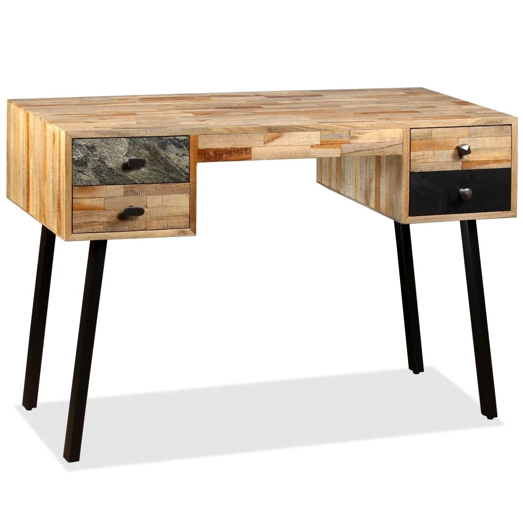 Solid Reclaimed Teak Writing Desk V807