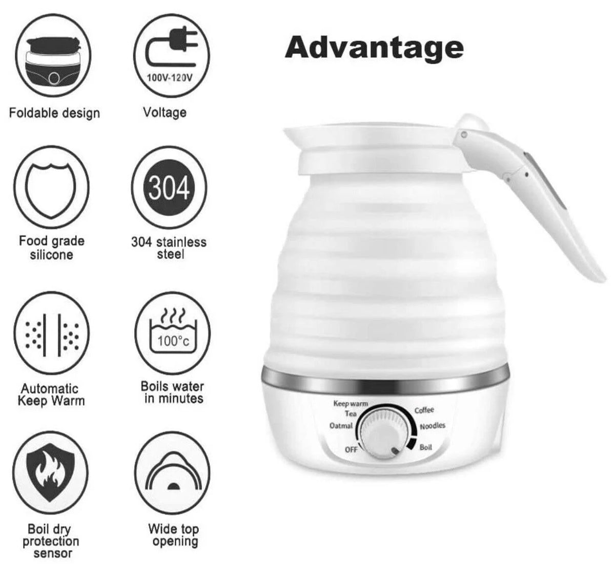 Foldable Ultrathin Electric Kettle R935868