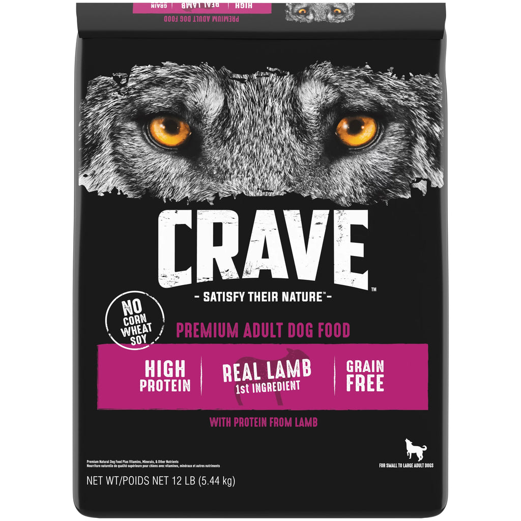 Grain Free Adult Dry Dog Food with Lamb, 12 lb. Bag O91420