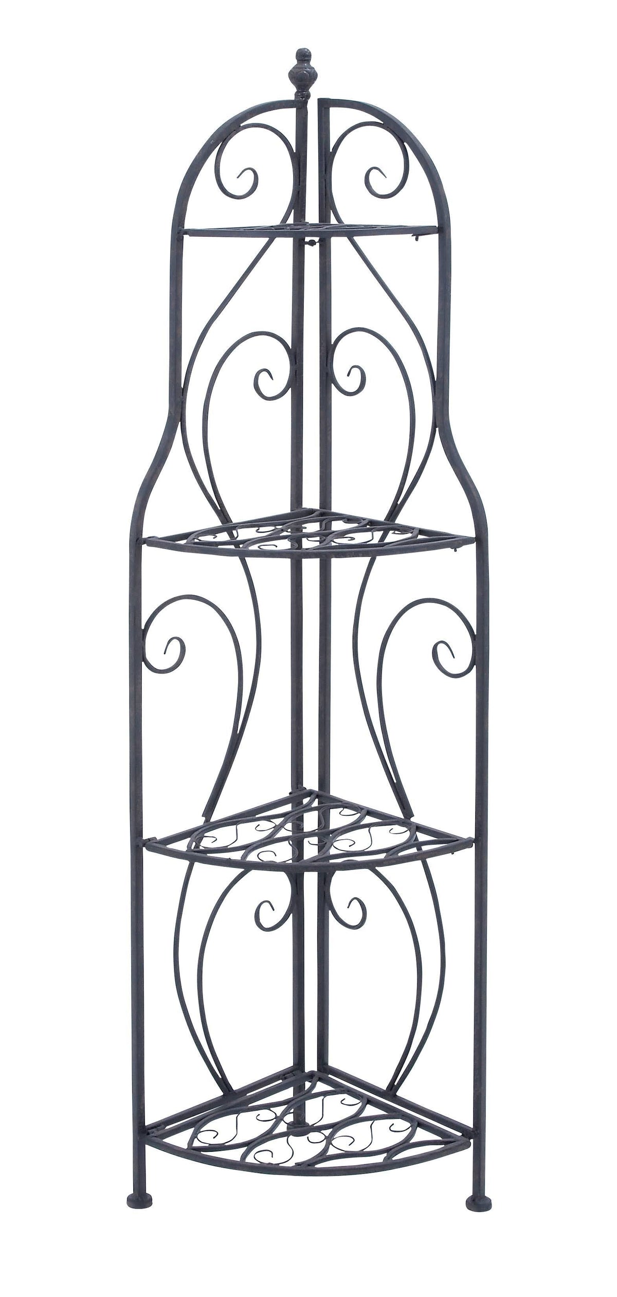 Black Metal Corner Rack A75286