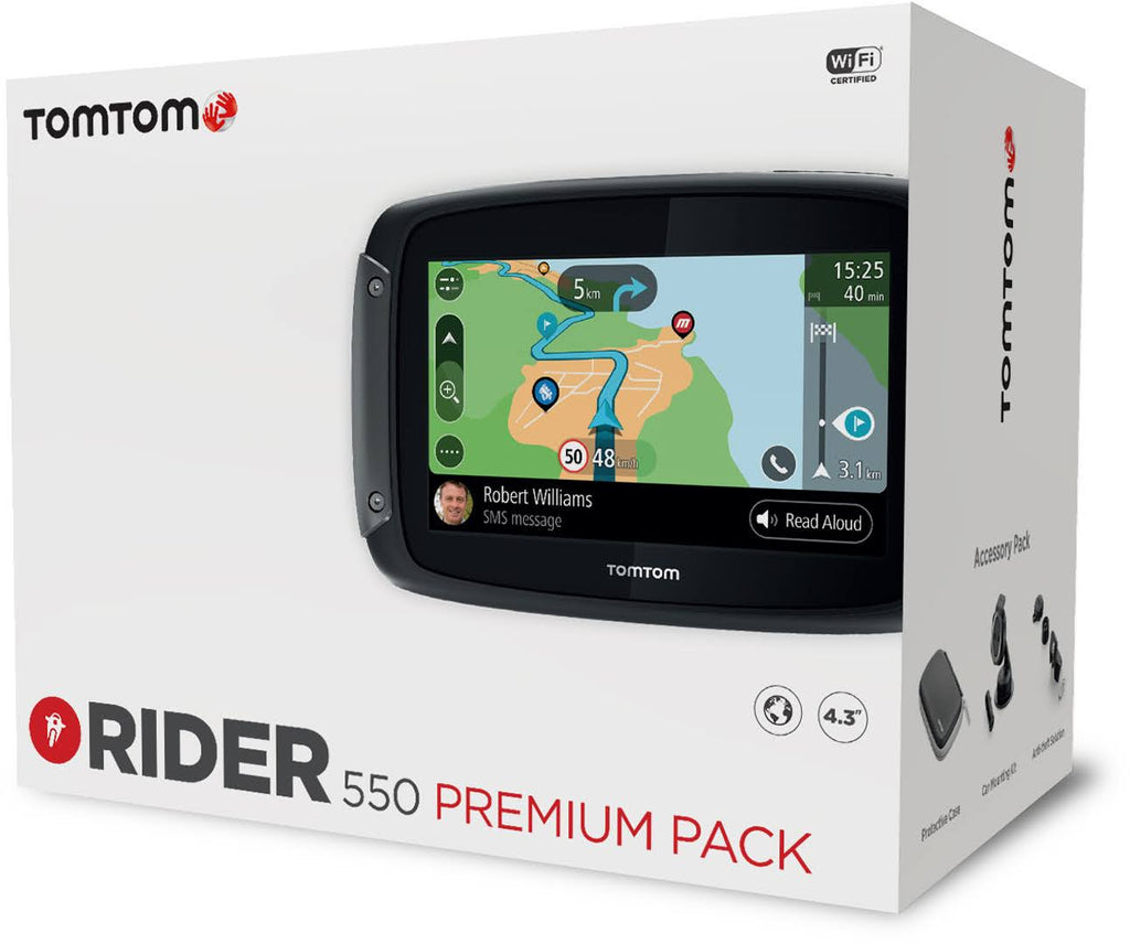 Black TomTom Rider 550 Navigation System W23761