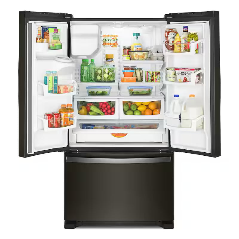 French Door Refrigerator in Black Stainless P8136