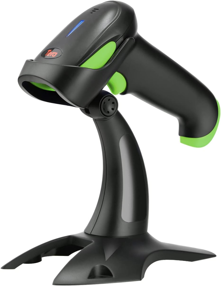 2D Wireless Barcode Scanner with Stand, Pack of 2 E998