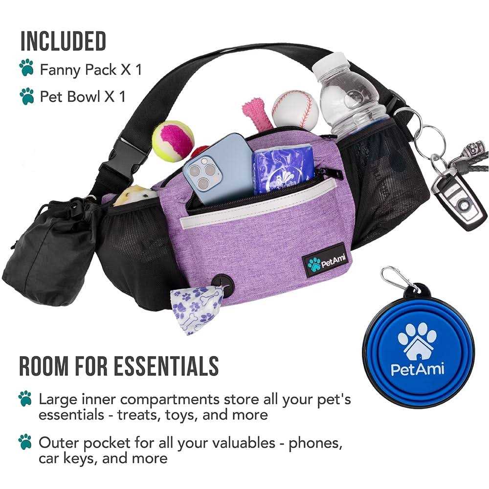 Dog Treat Pouch with Poop Bag Dispenser I787108