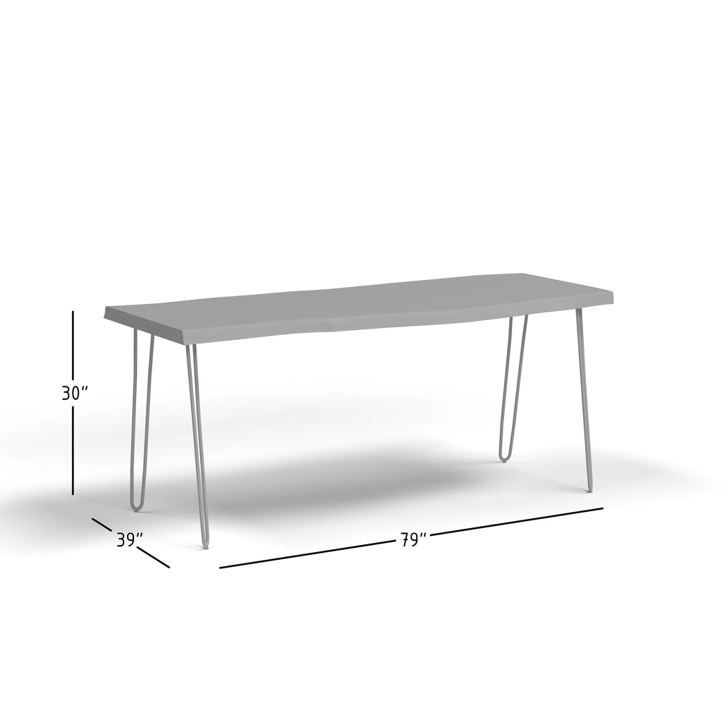 Solid Wood Live Edge Dining Table V93072