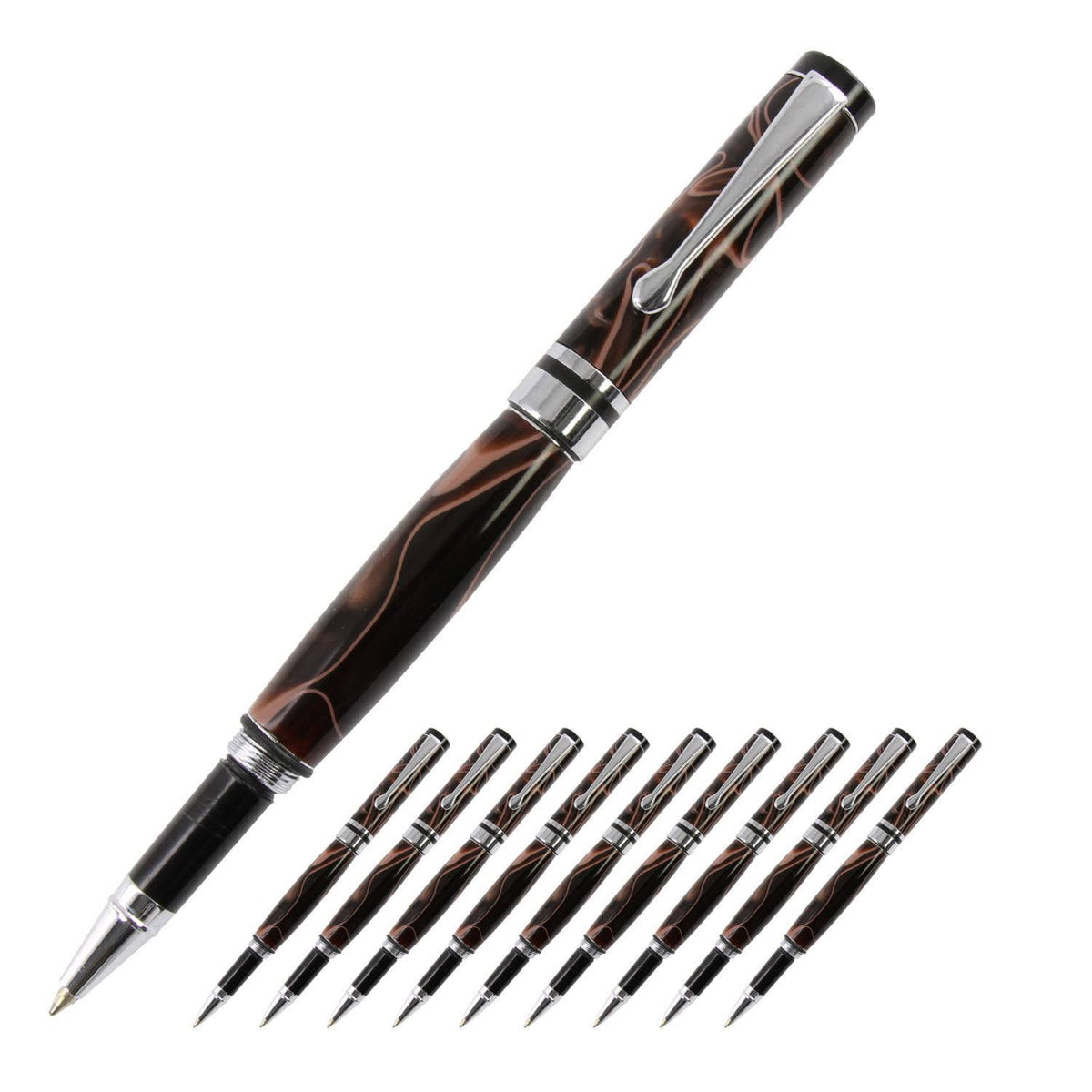 Roller Ball Pen Kit Chrome 10 Pack J160