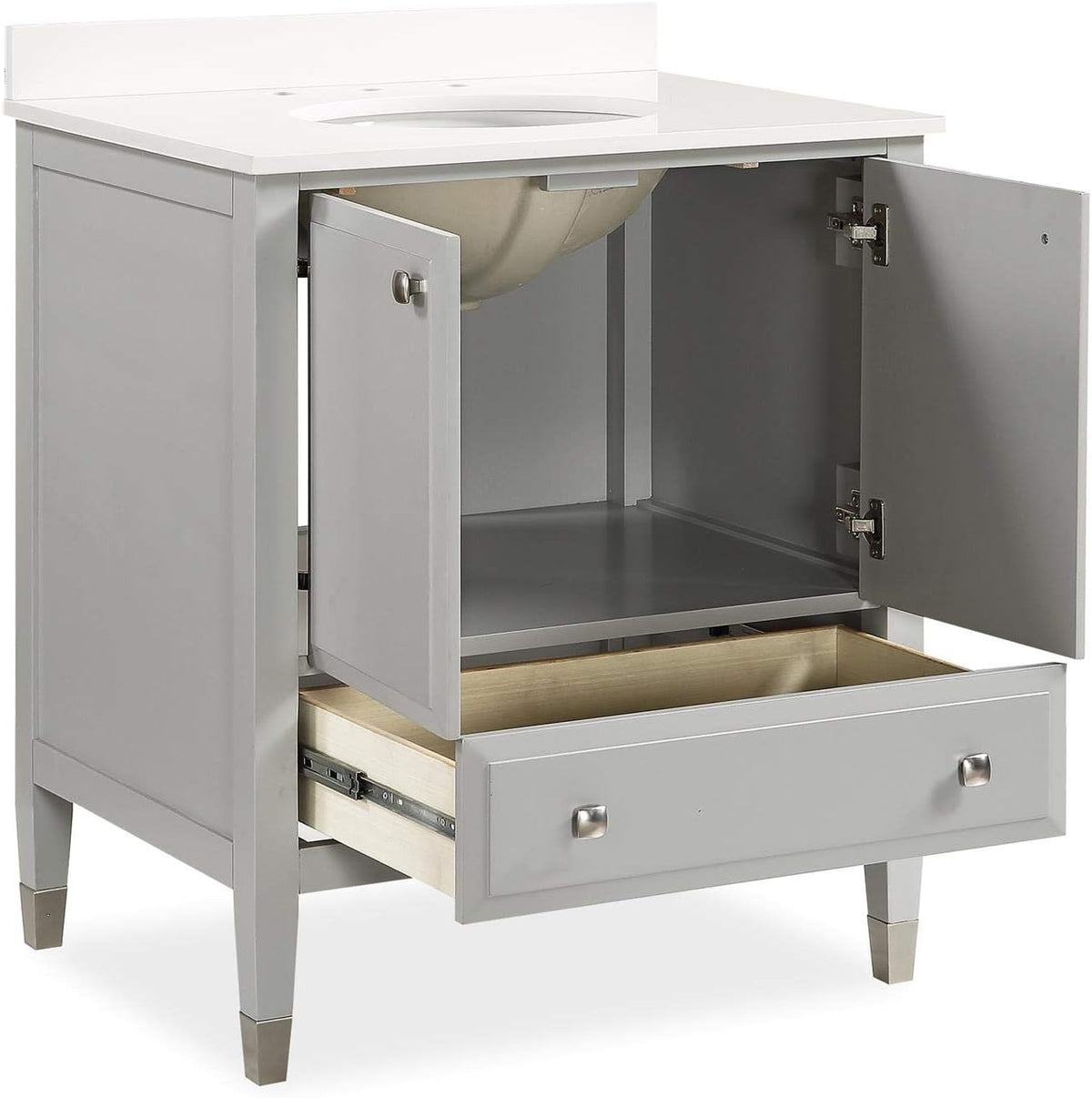 Gray Bathroom Vanity with Sink K517217
