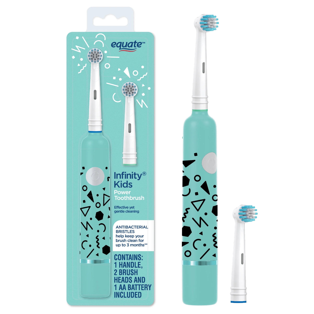 Kids Power Toothbrush with 2 Brush Heads K418039