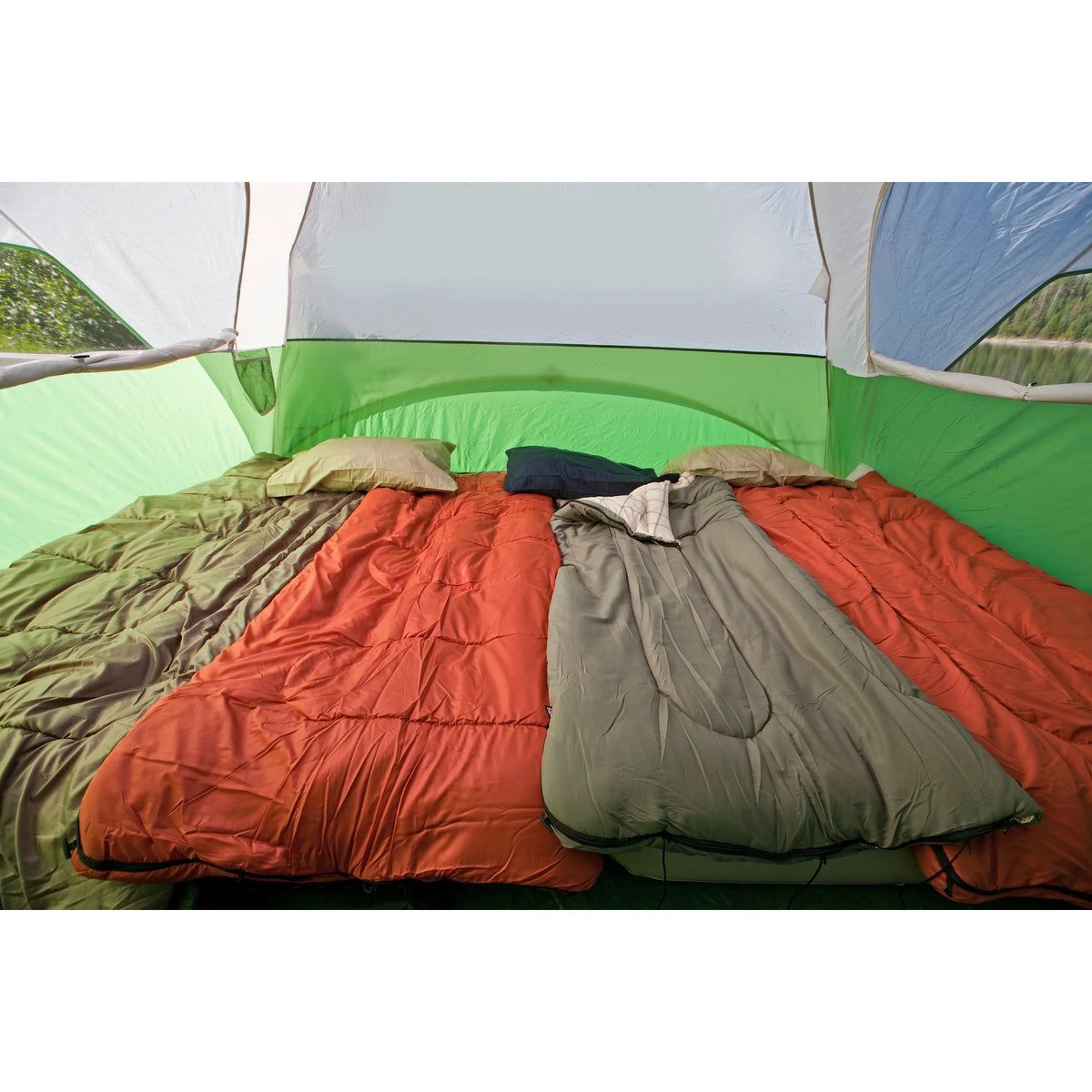 6-Person Dome Tent with Screen Room, Green L99997