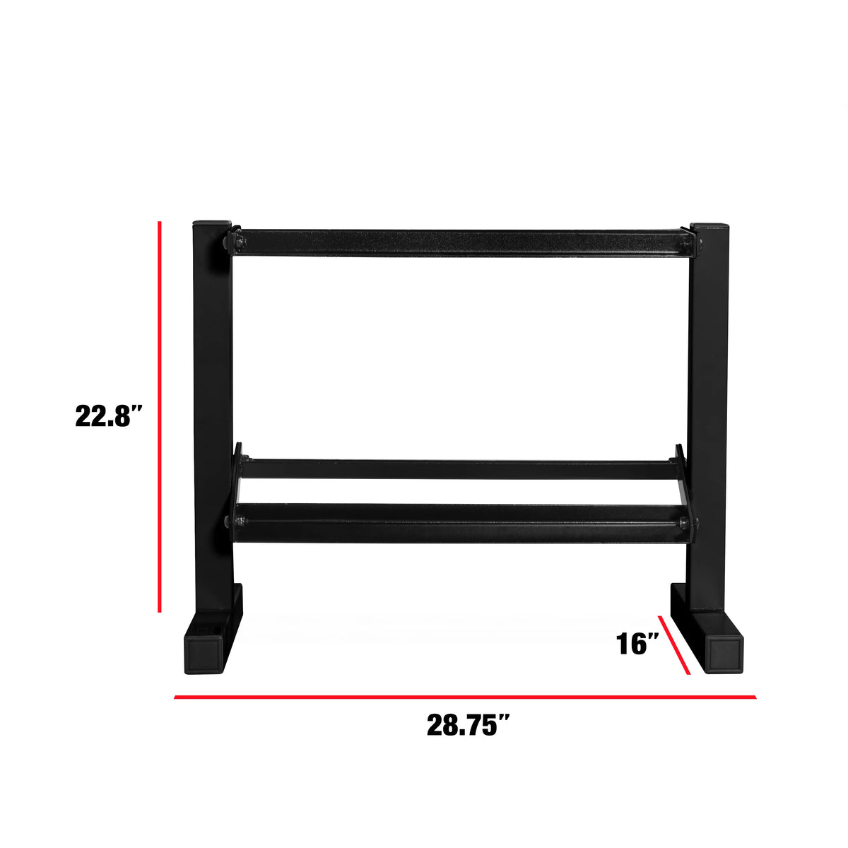 Black Two-Tier Dumbbell Rack O4469