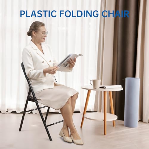 10 Pack 800 LBS White Folding Chairs M771878