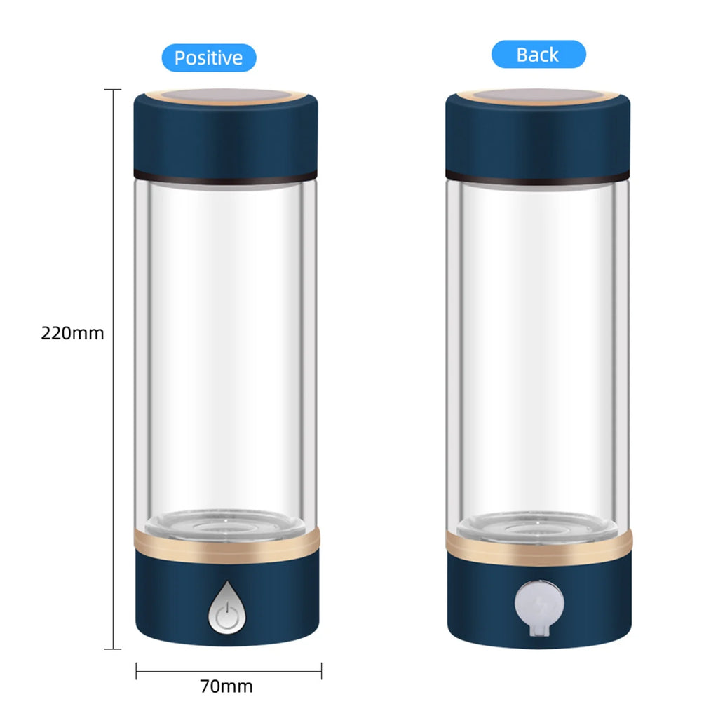 420ml Portable Hydrogen-Rich Generator Bottle Glass Cup A6865