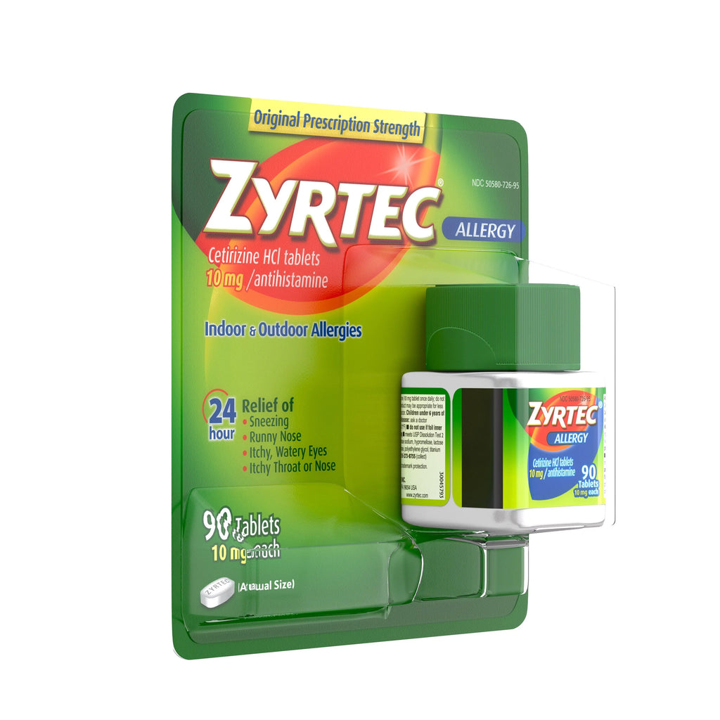 24 Hour Allergy Relief Tablets 10 mg Cetirizine Hci 90 Ct S9400