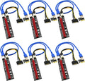 PCIE Riser Cable with 6Pin-SATA Power Cable and 23.6in Extension Cable O3112