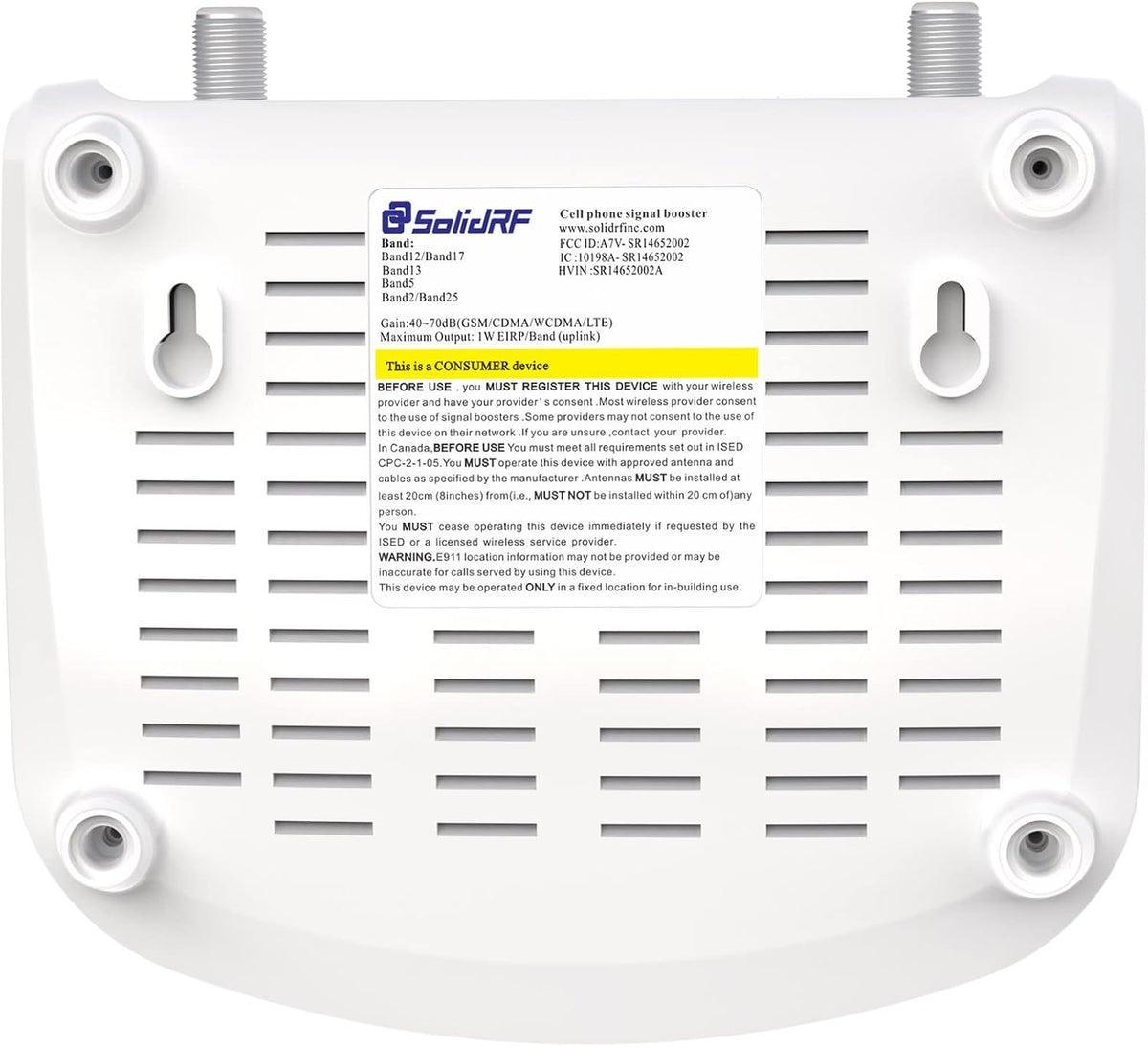 Cell Phone Signal Booster for Home, Band 12/17/13/5/2/25, Coverage Up to 2,000 sq ft A252403