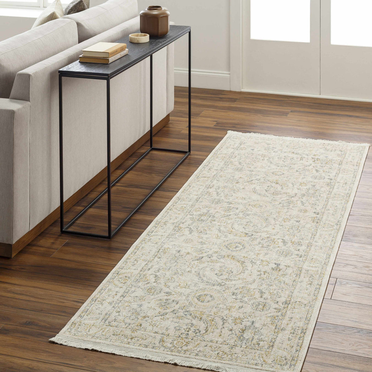Brown Gray Area Rug O9575
