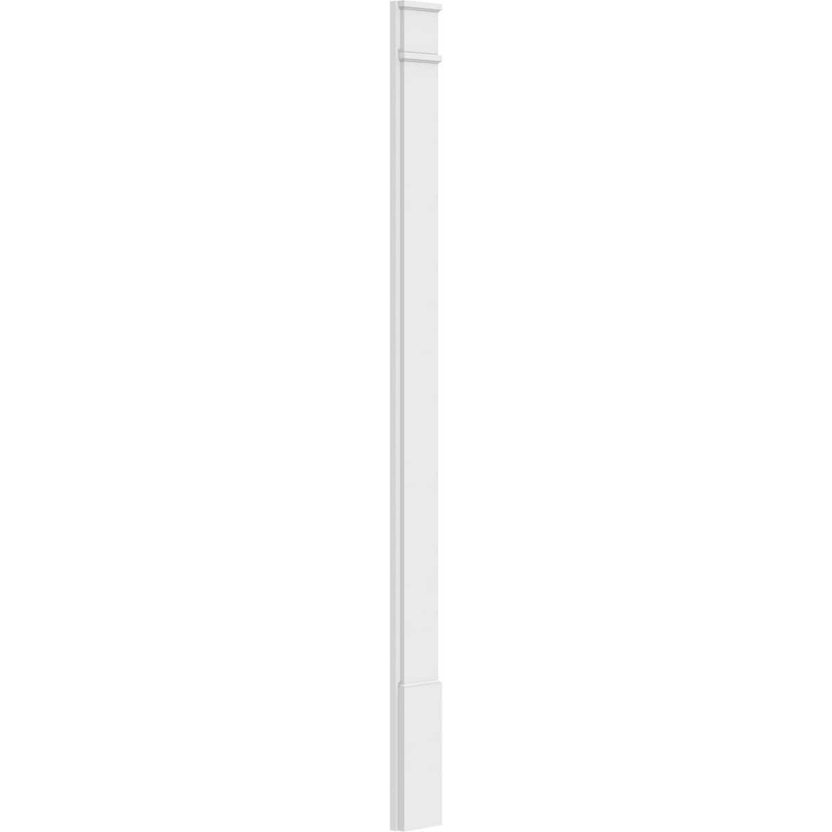 Plain PVC Pilaster with Capital and Base (Pair) H5665