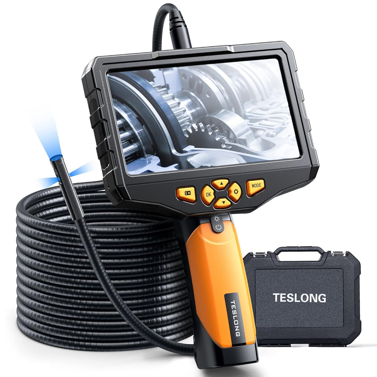 16.4ft Waterproof Flexible Borescope Inspection Camera with Light A482030