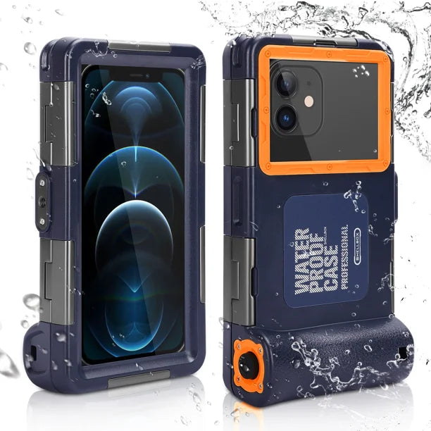 Waterproof Protective Case for Phones Up to 6.9 Inch with Lanyard Y74225