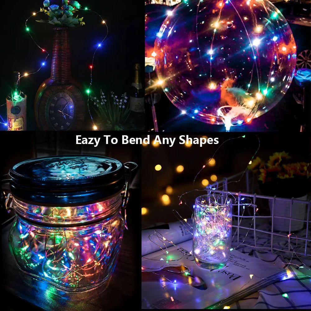 100 Led Multicolor Fairy String Lights with Remote Timer H62338