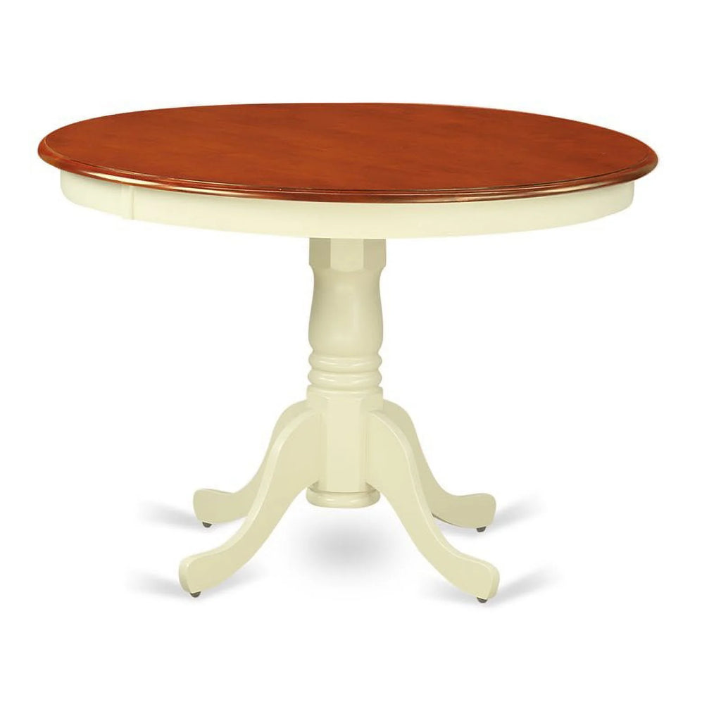 5-piece Dining Set with Wood Seat in Cherry T2355