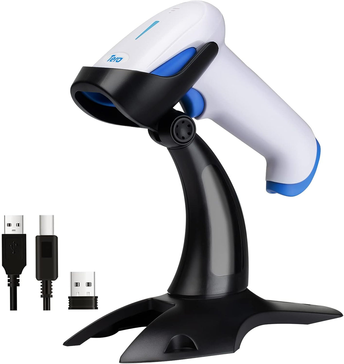 2D Wireless Barcode Scanner with Stand, Pack of 2 E998