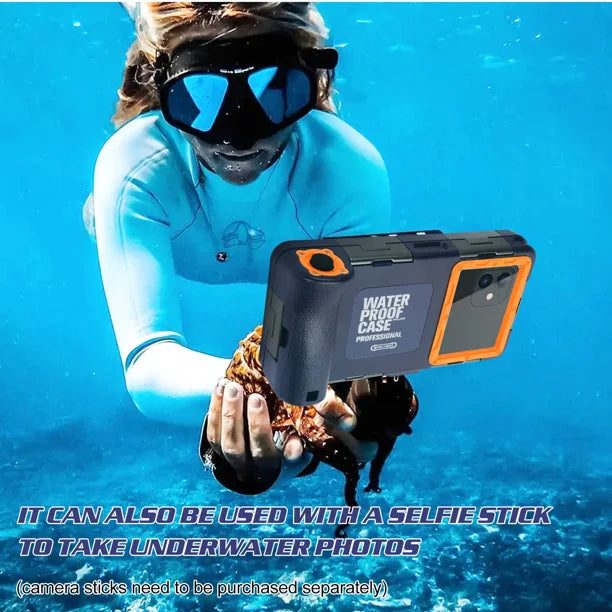 Waterproof Protective Case for Phones Up to 6.9 Inch with Lanyard Y74225