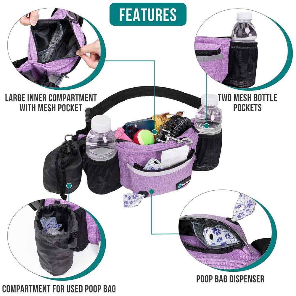 Dog Treat Pouch with Poop Bag Dispenser I787108