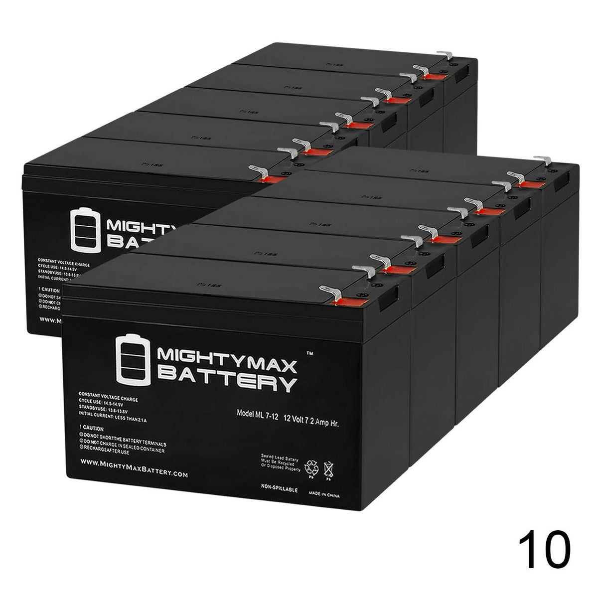 12V 7Ah Weatherproof Stealth Cam Battery Box - 10 Pack B75885