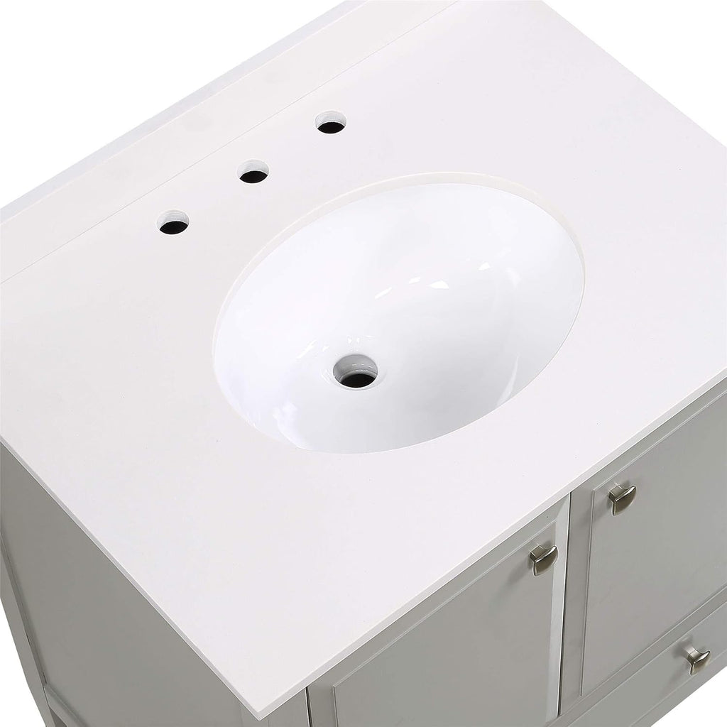 Gray Bathroom Vanity with Sink K517217