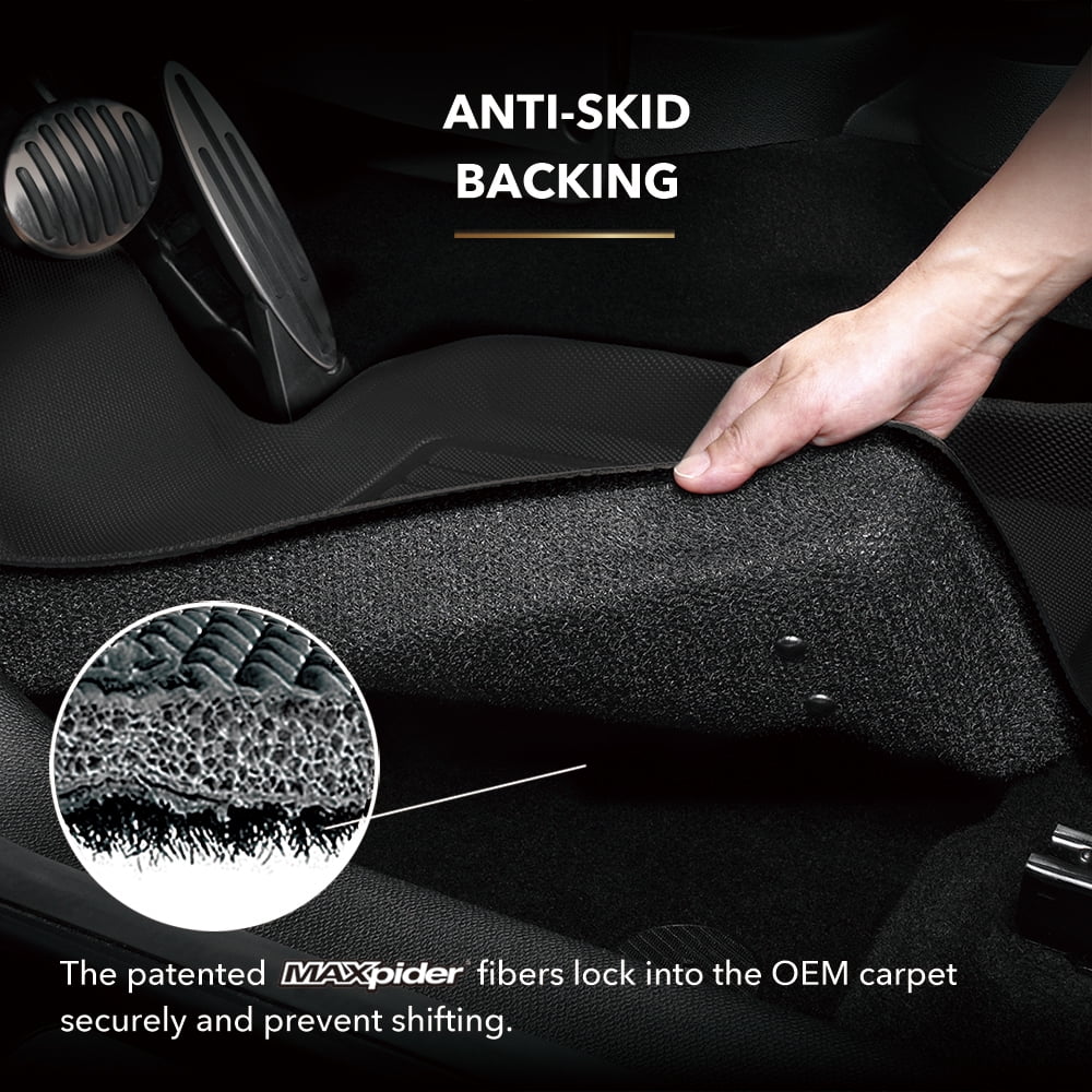 Black Front Row Floor Mat M579